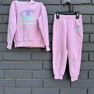 Champion Authentic Athletic Wear Hoodie Jogger Sweatpants 2Pc Track Suit Set 4T